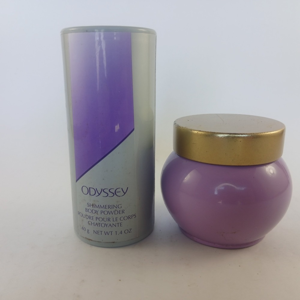 AVON ODYSSEY Shimmering Fragrance Body Powder & Skin Softener New Old Stock